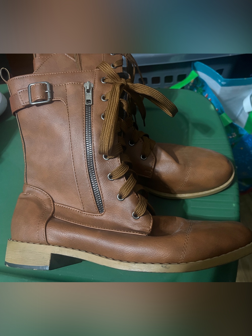 Men's Casual Lace-Up Ankle Boots - Brown
